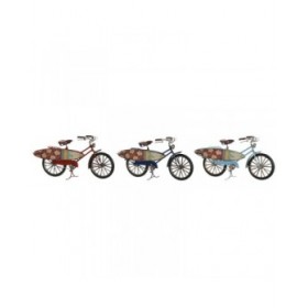 Statua Decorativa Home ESPRIT 27 x 9,5 x 14,5 cm (3 Unità) Bicicletta