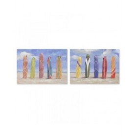 Quadro Home ESPRIT Surf 100 x 3 x 70 cm (2 Unità)