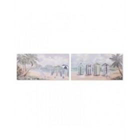 Quadro Home ESPRIT Spiaggia Mediterraneo 120 x 3 x 60 cm (2 Unità)