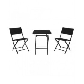 Mobili da giardino Home ESPRIT Nero 58 x 58 x 71,5 cm