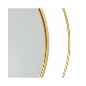Specchio da parete Alexandra House Living Dorato 91 x 2 x 91 cm Cerchi