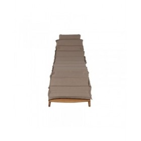 Lettino Home ESPRIT Marrone Beige 191 x 54 x 61 cm