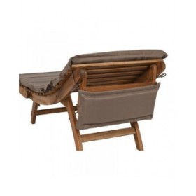 Lettino Home ESPRIT Marrone Beige 191 x 54 x 61 cm