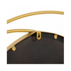Specchio da parete Alexandra House Living Dorato 91 x 2 x 91 cm Cerchi