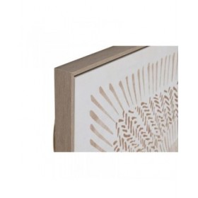 Quadro Home ESPRIT Mandala Scandinavo 100 x 4 x 100 cm (2 Unità)