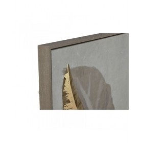 Set di 3 quadri Home ESPRIT Palme Tropicale 180 x 4 x 120 cm (3 Pezzi)