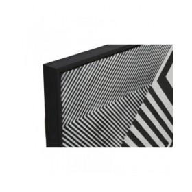 Quadro Home ESPRIT Astratto Moderno 100 x 4 x 100 cm (2 Unità)