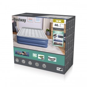 Bestway Letto Matrimoniale con Motore 203x152x46 cm Gonfiabile e Camping 67630