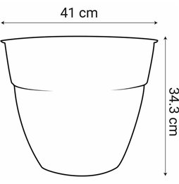 Vaso Nature Nero Metallo Rettangolare