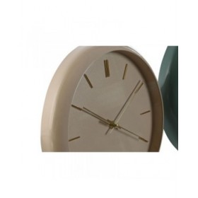 Orologio da Parete Home ESPRIT Verde Rosa PVC Moderno 30 x 4 x 30 cm (2 Unità)