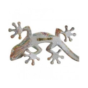 Decorazione da Parete Home ESPRIT Multicolore Lucertola Mediterraneo 13 x 5 x 29 cm (2 Unità)
