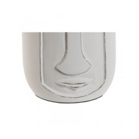 Vaso Home ESPRIT Bianco Legno di mango Moderno Viso 15 x 15 x 45 cm