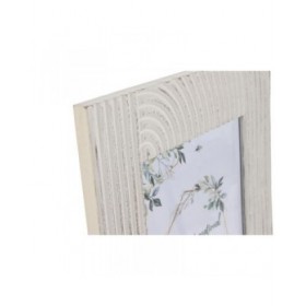 Cornice Portafoto Home ESPRIT Bianco Cristallo Legno MDF Indiano 32 x 1,5 x 37 cm