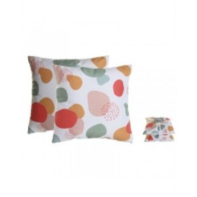 Set di cuscini Home ESPRIT Tropicale 45 x 8 x 45 cm (2 Unità)