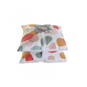 Set di cuscini Home ESPRIT Tropicale 45 x 8 x 45 cm (2 Unità)