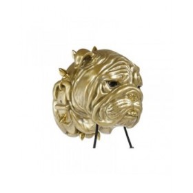 Lampada da Parete Home ESPRIT Dorato Resina 50 W Moderno Bulldog 220 V 25 x 23 x 29 cm