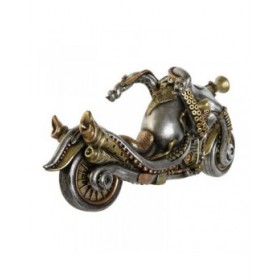 Statua Decorativa Home ESPRIT Grigio Multicolore Moto 30 x 11 x 14 cm