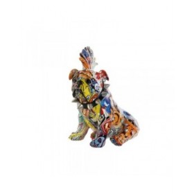 Statua Decorativa Home ESPRIT Multicolore Cane 17 x 25 x 27 cm