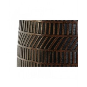 Vaso Home ESPRIT Marrone Nero Resina Coloniale 19 x 19 x 21 cm