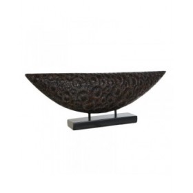 Statua Decorativa Home ESPRIT Marrone Nero Coloniale 66 x 8 x 23 cm