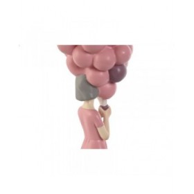 Statua Decorativa Home ESPRIT Rosa Malva chica 11 x 11,7 x 32 cm