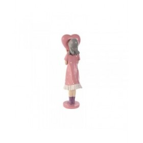 Statua Decorativa Home ESPRIT Rosa Malva chica 10 x 8,5 x 31 cm