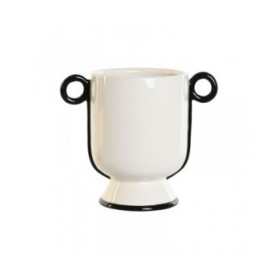 Vaso Home ESPRIT Bicolore Ceramica Moderno 21 x 13 x 18 cm