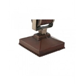 Statua Decorativa Home ESPRIT Marrone Argentato Vintage 10 x 10 x 24 cm