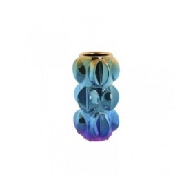 Vaso Home ESPRIT Multicolore Gres Moderno 12 x 12 x 24 cm (2 Unità)
