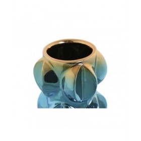 Vaso Home ESPRIT Multicolore Gres Moderno 12 x 12 x 24 cm (2 Unità)