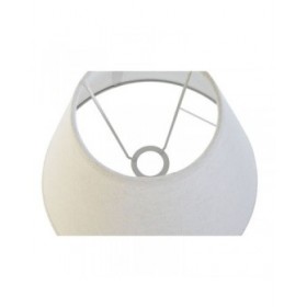Paralume Home ESPRIT Lino Metallo 45 x 45 x 21 cm (2 Unità)