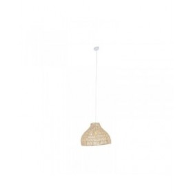 Lampadario Home ESPRIT Marrone Chiaro Metallo Corda 53 x 42 x 32 cm