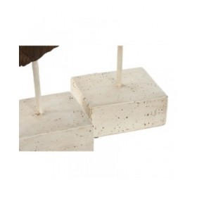 Statua Decorativa Home ESPRIT Bianco Marrone Chiaro Busto 9,5 x 8 x 31 cm (2 Unità)