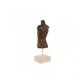 Statua Decorativa Home ESPRIT Bianco Marrone Chiaro Busto 9,5 x 8 x 31 cm (2 Unità)