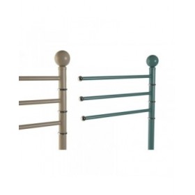 Portasciugamani da Terra Home ESPRIT Beige Turchese Metallo 43 x 22 x 90 cm 2 Unità