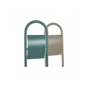 Portarotolo di Carta Igienica Home ESPRIT Bianco Turchese Metallo 30 x 16 x 78,5 cm (2 Unità)
