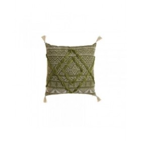 Cuscino Home ESPRIT Verde Boho 45 x 5 x 45 cm