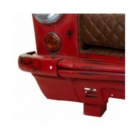 Divano Alexandra House Living Marrone Rosso Macchina 68 x 68 x 157 cm