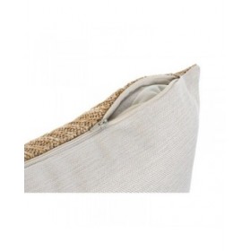 Cuscino Home ESPRIT Nero Naturale 42 x 15 x 42 cm