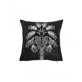 Cuscino Home ESPRIT Bianco Nero Palma 42 x 15 x 42 cm