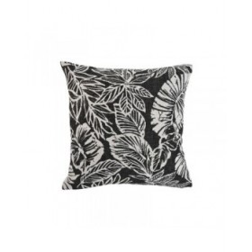 Cuscino Home ESPRIT Bianco Nero Stampato 45 x 15 x 45 cm