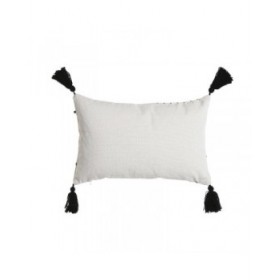 Cuscino Home ESPRIT Bianco Nero Rombos 50 x 15 x 30 cm