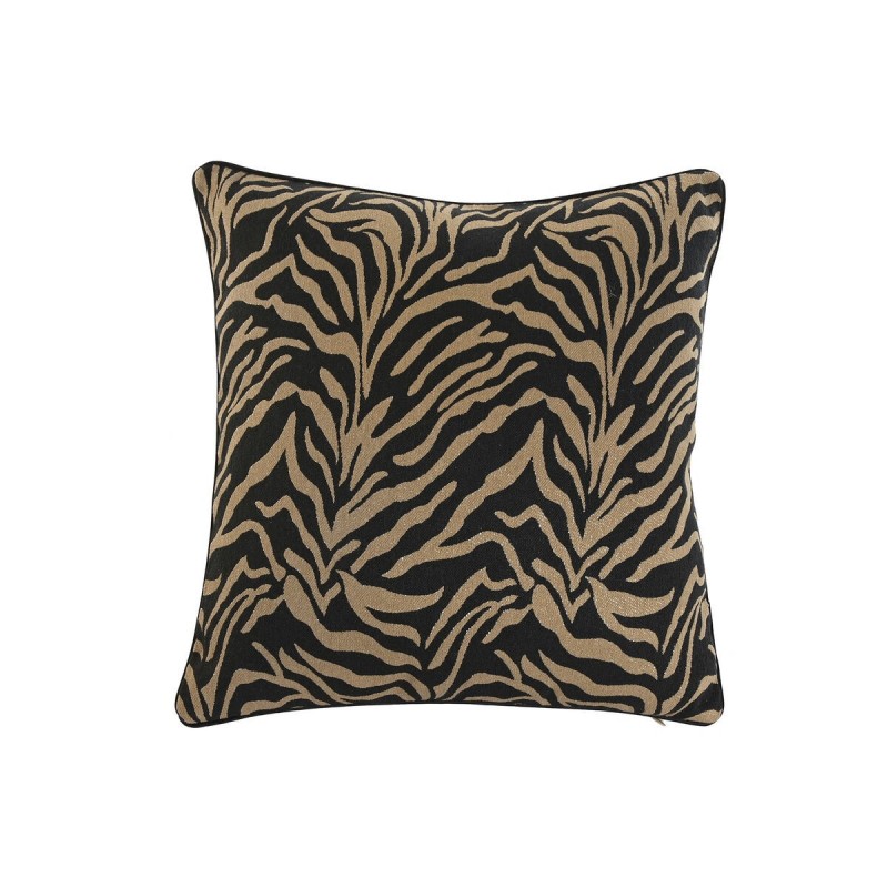 Cuscino Home ESPRIT Nero Dorato 45 x 15 x 45 cm