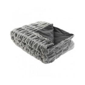 Coperta Home ESPRIT Grigio 130 x 170 x 2 cm