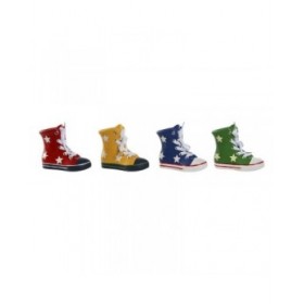Salvadanaio Home ESPRIT Poliestere Resina Pantofole 14 x 6 x 11,5 cm (4 Unità)