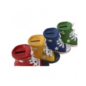 Salvadanaio Home ESPRIT Poliestere Resina Pantofole 14 x 6 x 11,5 cm (4 Unità)