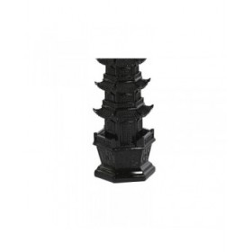 Statua Decorativa Home ESPRIT Nero Orientale 9 x 9 x 41 cm