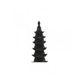 Statua Decorativa Home ESPRIT Nero Orientale 9 x 9 x 41 cm