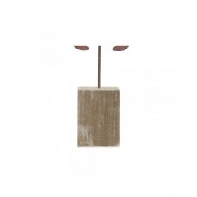 Statua Decorativa Home ESPRIT Azzurro Rosso Naturale Granchio 17,5 x 6 x 29 cm (2 Unità)