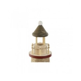 Decorazione luminosa Home ESPRIT Legno Alluminio Faro 20 x 20 x 30,5 cm (2 Unità)